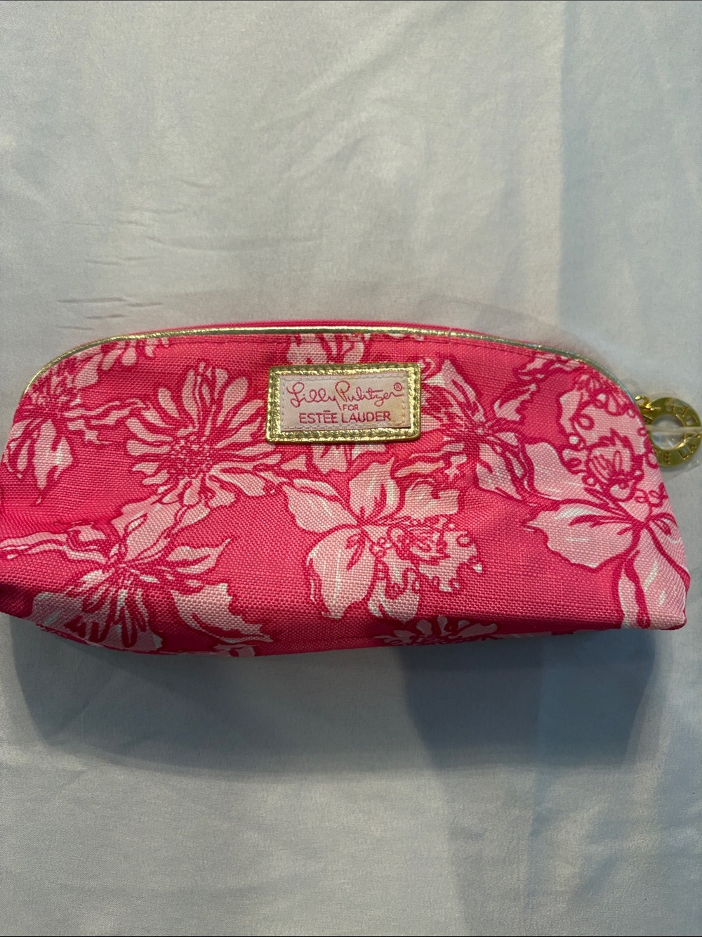 Estée Lauder x Lilly Pulitzer Pink Floral Cosmetic Case